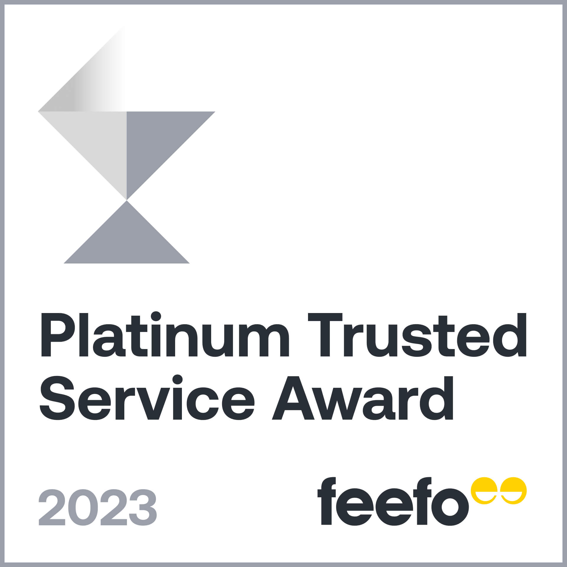 Snowcompare wins Feefo Platinum Trusted Service Award 2023
