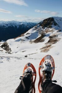 snowshoeing