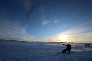 Paragliding Snow